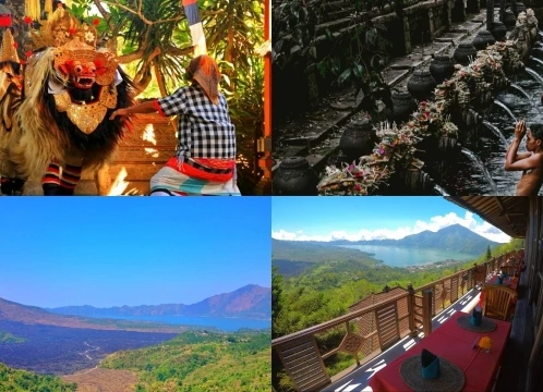 【冬休み早割♪】絶景！世界遺産キンタマーニ高原でとティルタエンプル寺院巡りツアー＜バロンダンス観賞とランチ付き＞